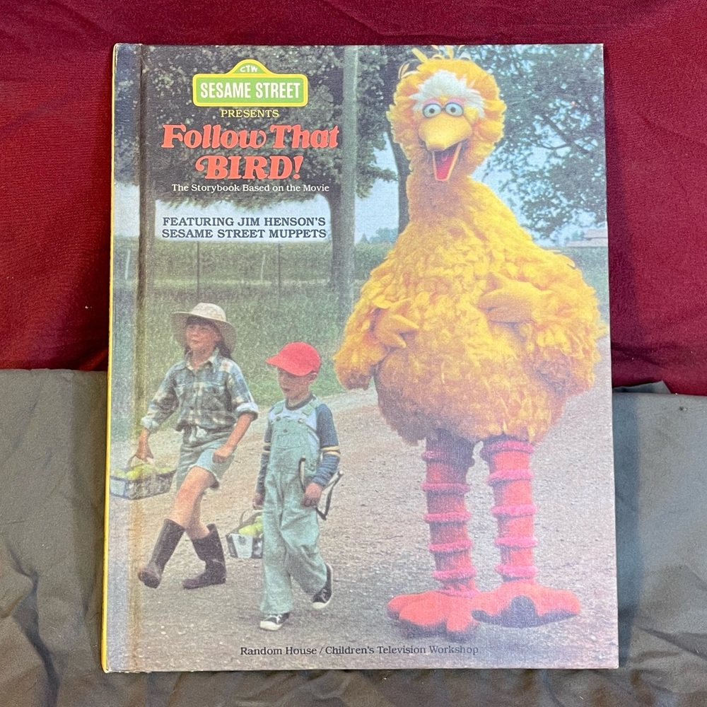 1985 Sesame Street Presents Follow That Bird Deborah Hautzig Big Bird Movie Book